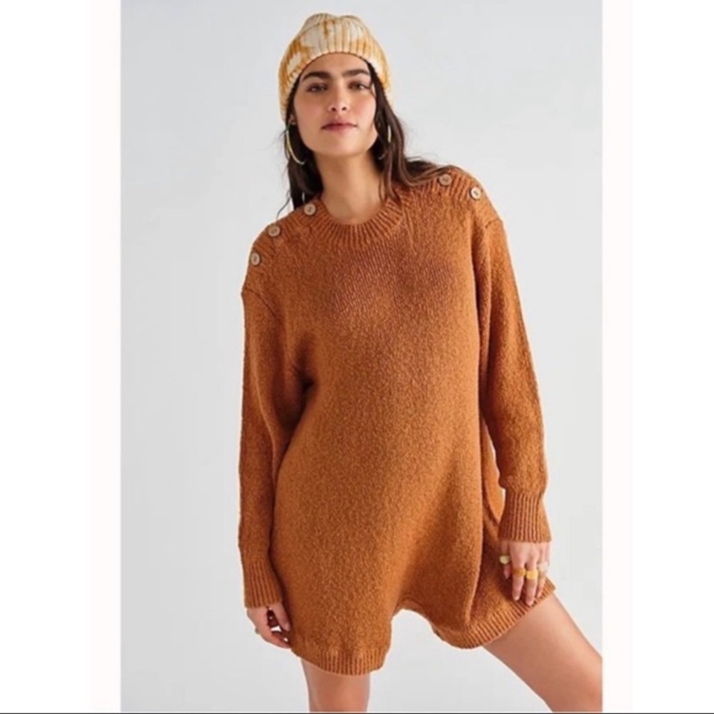 NWT Free People Forever Sweater Romper - L